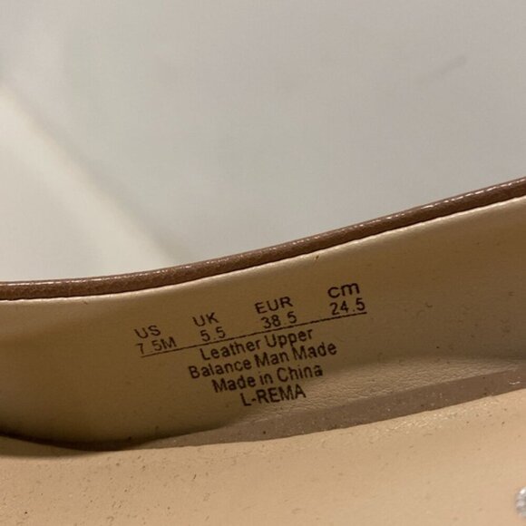 Franco Sarto Rema Brown Pointed Leather Pumps Size 7.5M - Picture 12 of 12